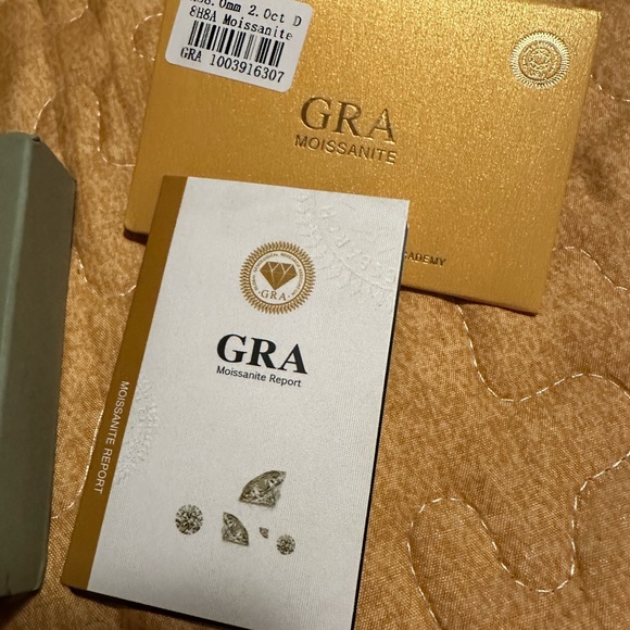 Dazzling Moissanite Halo Ring - Picture 3 of 16